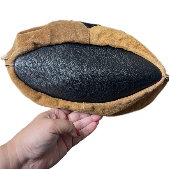 Free People Tovey Brown Suede Bucket Bag Handmade - Picture 6 of 11